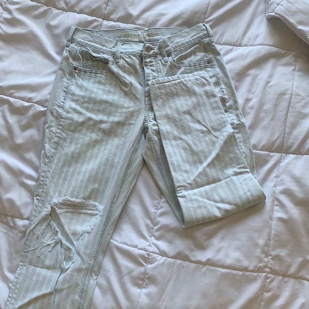 Striped American Eagle Jeans